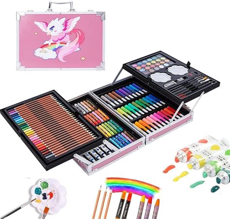 FunBlast Artist Colour Set Unicorn Color Box With Multiple Coloring Kit ...