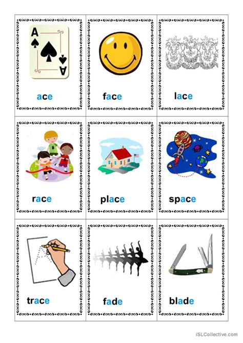 a_e words flash cards 1 vocabulary f…: English ESL worksheets pdf & doc