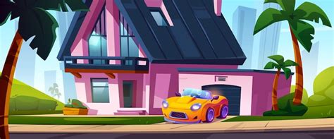 House garage cartoon Vectors - Download Free High-Quality Vectors from ...