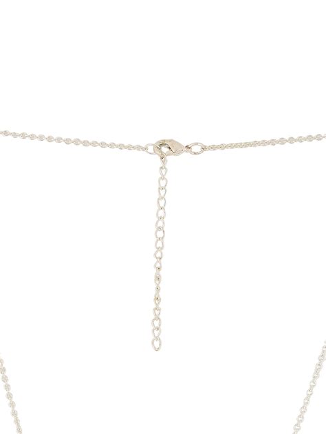 Silver Plated Classic American Diamond Necklace