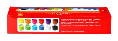 Faber-Castell Tempera Paint Set - Pack of 12 (Assorted) - Starbox