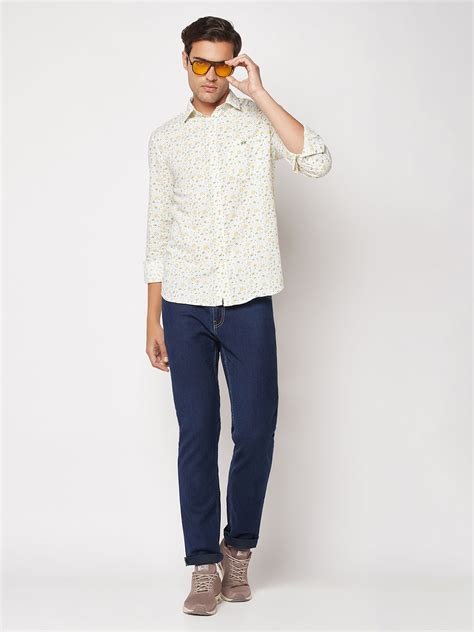 Floral-Print Cotton Shirt – Crimsoune Club