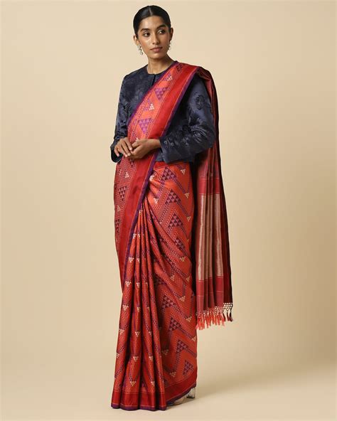 Taarika Tanchoi Silk Saree - Medium Violet