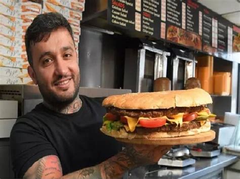 Takeaway challenges customers to eat giant burger | Takeaway creates ...