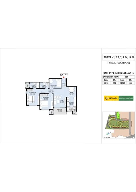 L&T Raintree Boulevard | 3, 4 BHK apartments in Hebbal, Bangalore