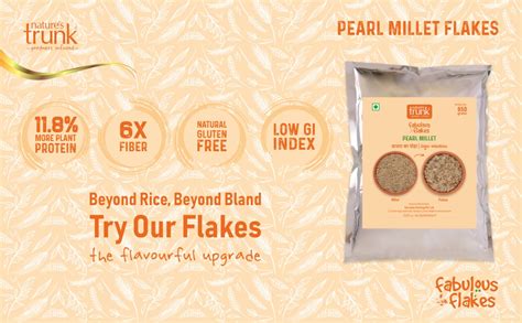 Nature's Trunk – Pearl Millet Flakes (Bajra Poha) | Rich in Fiber ...