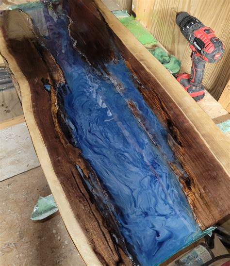 Epoxy Resin, Live Edge Epoxy Tables, Headboard, Coffee Table, up Cycled ...