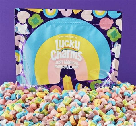 Lucky Charms Just Magical Marshmallows Only Limited Edition Cereal 4oz ...