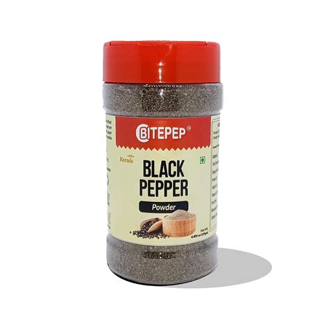 Bitepep Black Pepper Powder Authentic Kerala Black Pepper, Premium ...