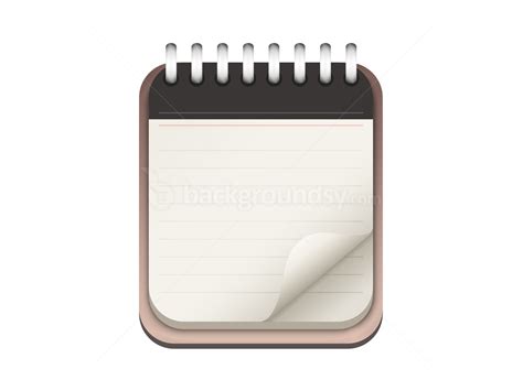 Notepad icon (PSD) - Backgroundsy