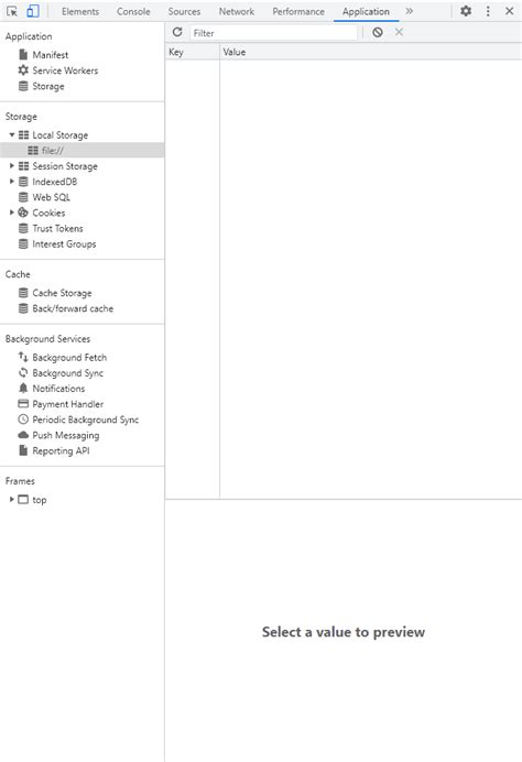 Image result for Local Storage in Developer Tools