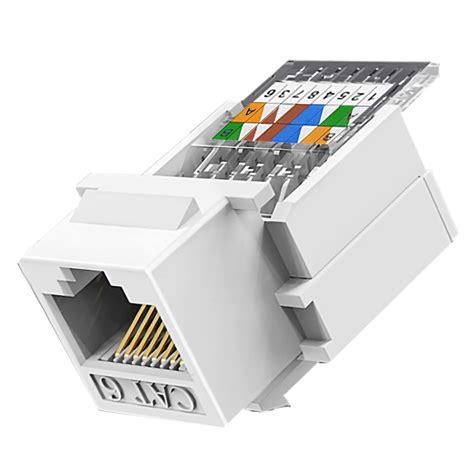 Sxiiro 10-Pack RJ45 Cat6 Keystone Jack - Tool-Less No Punch India | Ubuy