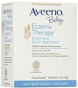 Amazon.in: Buy Aveeno Baby Eczema Therapy Soothing Bath Treatment - 3. ...
