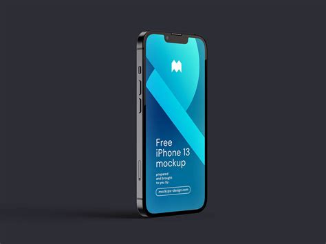 6 Free Realistic iPhone 13 3D Rendered Mockup PSD Set - Good Mockups