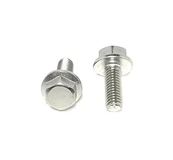 M6-1.00 x 16 Stainless Steel Flange Bolt DIN 6921 A2 Stainless Steel ...
