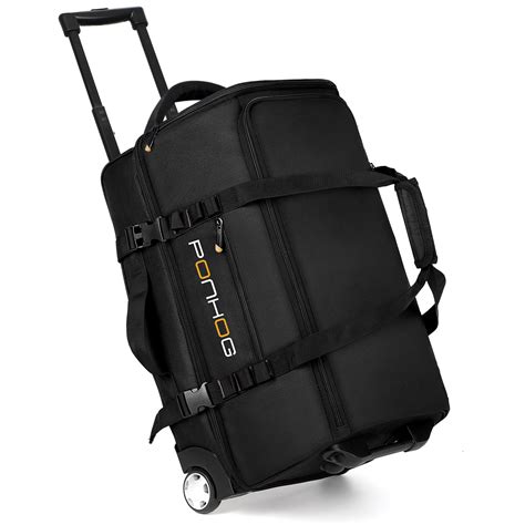 Ponhog Rolling Duffle Bag With Wheels - 50L Large Wheeled Travel Duffel ...