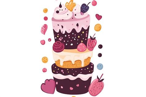 Bright cake logo with cheerful design and playful elements great for ...