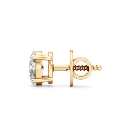 0.5Ct Oval Shape Solitaire Studs Earrings – WAHE