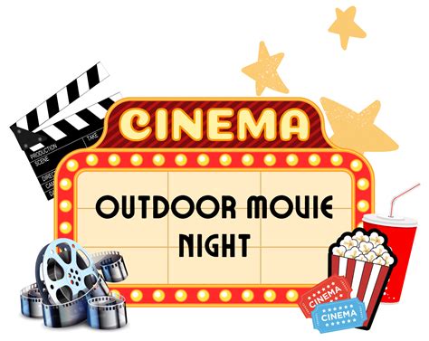 Outdoor Movie Night Clip Art