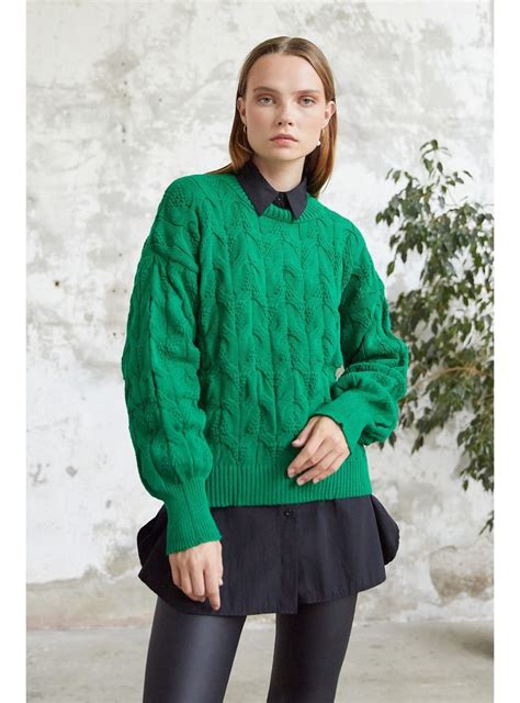 Green - Knit Sweaters