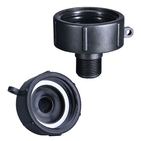 Buy 2Pcs IBC Tote Fittings, 275 330 Gal IBC Tote Adapter for Garden ...