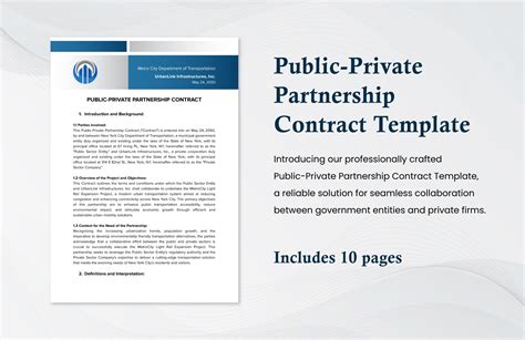Public-Private Partnership Contract Template in Word, PDF, Google Docs ...