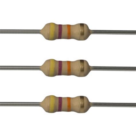 E-Projects 25EP51447K0 47k Ohm Resistors, 1/4 W, 5% (Pack of 25 ...