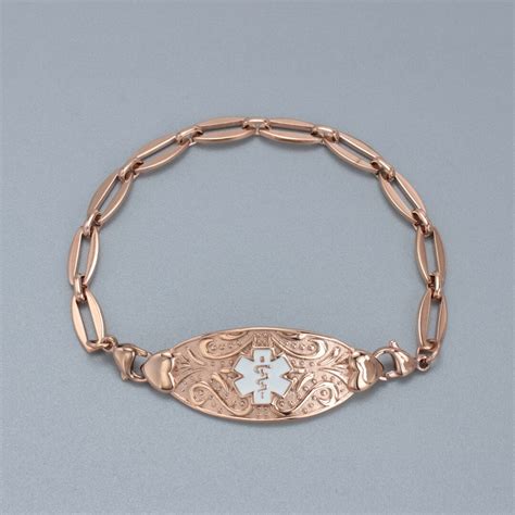 Buy Custom Medical Alert ID Bracelet With Free Engraving for Women ...