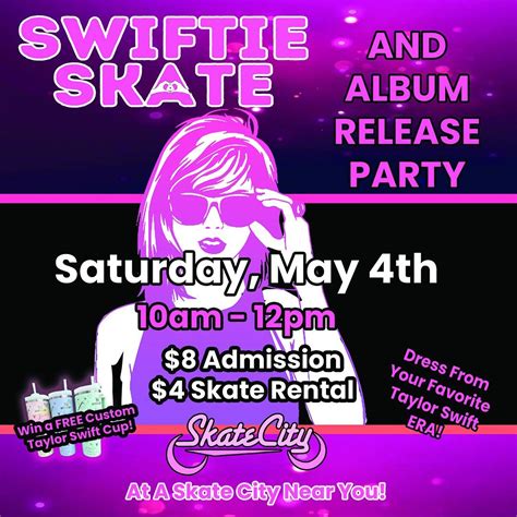 Swiftie Skate and Album Release Party, All Skate City Colorado ...