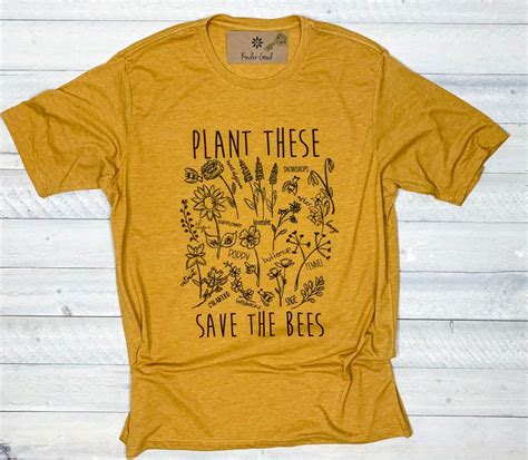 Plant These Save the Bees Shirt by KinderGood on Etsy https://www.etsy ...