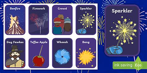 Bonfire Night Flashcards - Twinkl