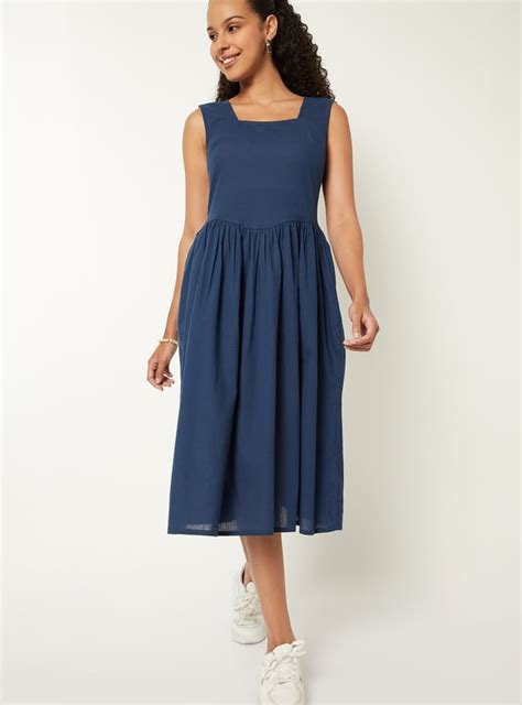 Buy Women Solid Fit & Flared Dress Online at just Rs. 999.0 ...