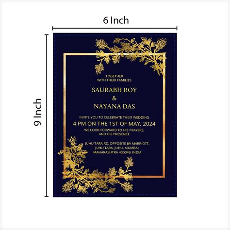 Custom Unique Wedding Card Design - Create Invitation Card for Wedding ...