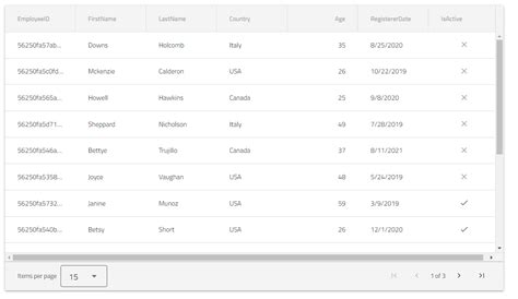 View Sort Search Data Using Grid in Angular 的图像结果