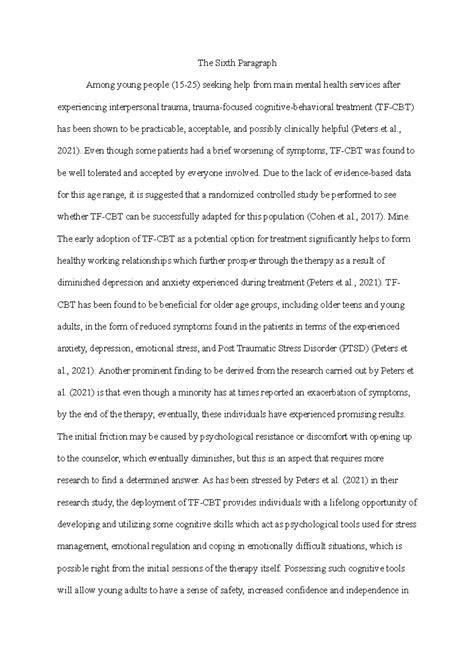 The Sixth Paragraph - The Sixth Paragraph Among young people (15-25 ...