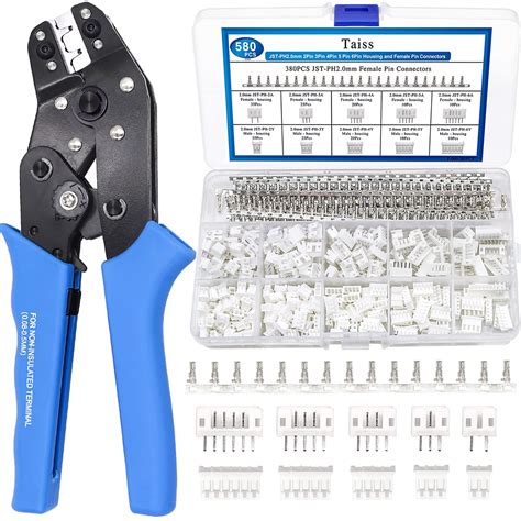 Taiss Jst Crimping Tool With 580pcs Jst Ph Connector Kit | Desertcart INDIA