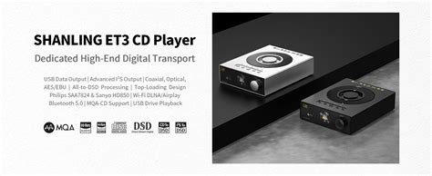 Shanling ET3 CD Transport Player Full-Featured Digital Turntable