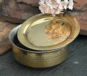 Buy PURI Bartanwala - Brass/Pital Non Stick Lagan for Cooking 10 Inch ...