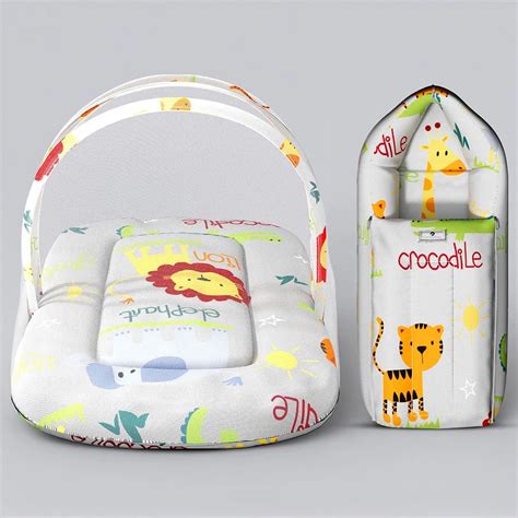 SND Baby Bedding Set with Mosquito Net & Sleeping Bag Combo