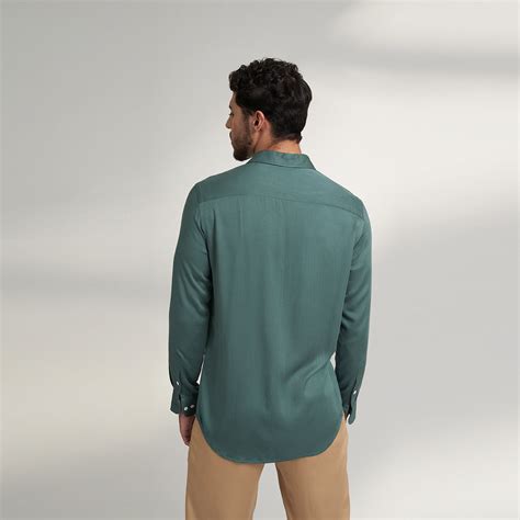 Buy Designer Sage Green Mens Dress Shirt – House Of Parvi