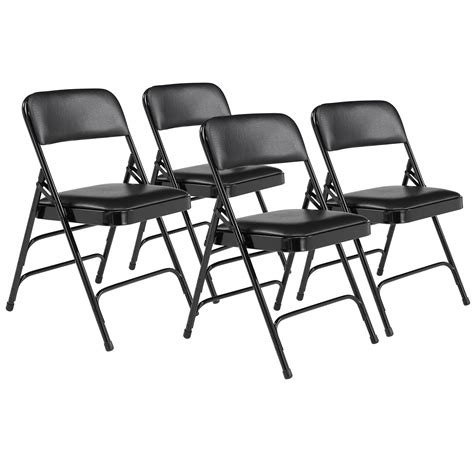 National Public Seating, 1300 Series Vinyl Upholstered Folding Chair ...