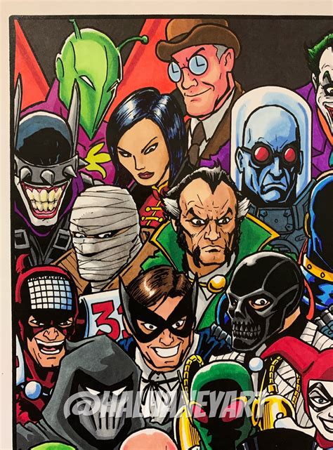 Batman Rogues Gallery 11x17 Fine Art Print | Etsy India