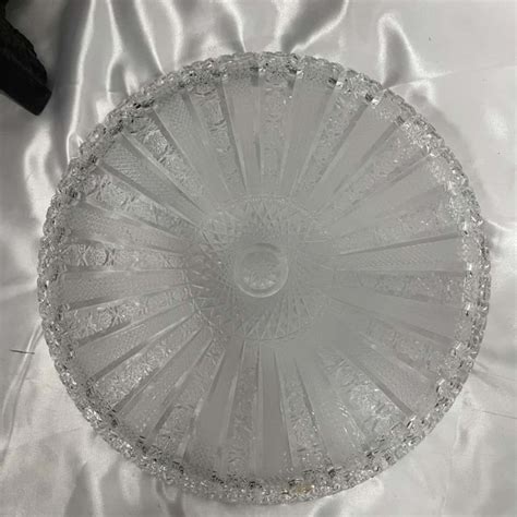 Czech Bohemian Cut Crystal Platter(s)