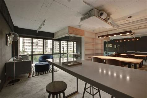 公寓loft办公室装修设计效果图_岚禾办公室设计