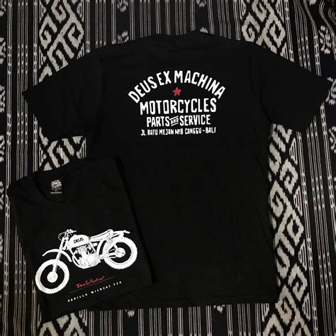 New DEUS EX MACHINA Short Sleeve T-shirt With Character Lhc Deus Ex Printe เสื้อยืดคอกลมผ้าฝ้าย ...