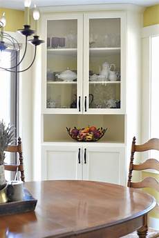Dining Room Corner Cabinets by Before And After Dining Room Makeover At The Picket Fence Dining Room Corner Cabinets