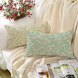 Buy STITCHNEST Set of 2 Polycotton Cushion Covers – 12x18 Inches – Dual ...