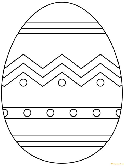 Coloring Pages Easter Eggs Printable