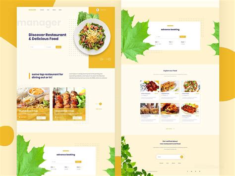 精美简洁风格的餐饮美食手机网站模板下载