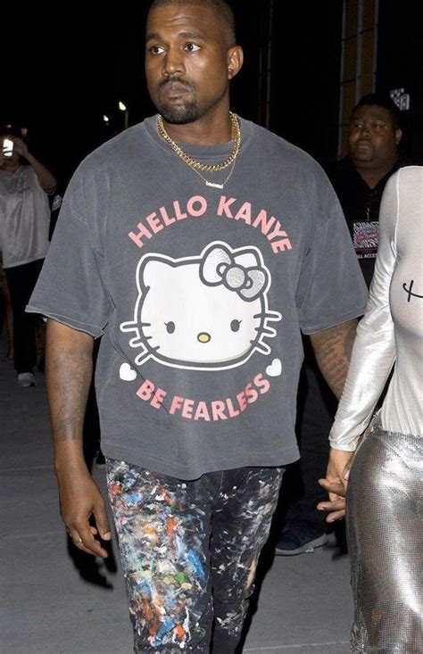Kanye West Hello Kanye T-shirt, Hello Kanye Be Fearless Shirt, Kitty ...